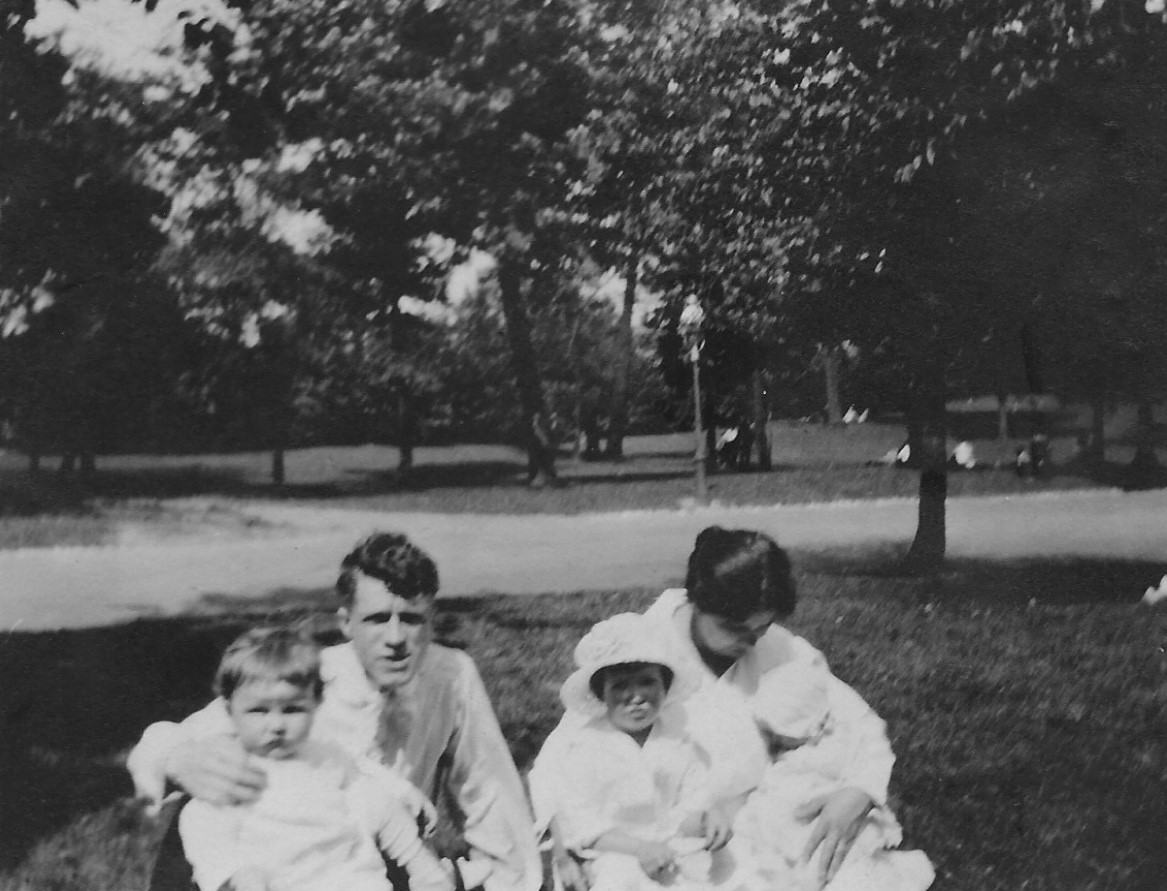 Hoffmans - Taken July 4th, 1918.  Eunice, Bernard and Ruth Hoffman